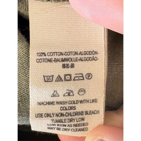 Free People Moss Green Military Oversized Button Front Jacket Women's Small - Picture 8 of 12